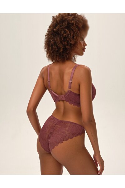 ESOTIQ Chiloți eleganți pentru femei, cu dantelă florală și detalii decorative din plasă, sexy | Oath