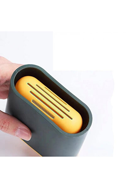 MaffStuff Dark Green Silicone Toilet Brush with Ventilated Holder for Hygienic Cleaning 🚽✨