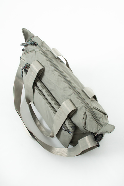 Sanmorris Expandable Side Zipper Parachute Fabric Adjustable Shoulder Bag