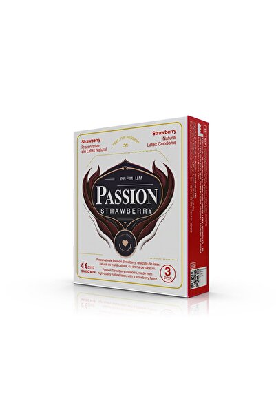 Passion Prezervative - Strawberry, 3 buc