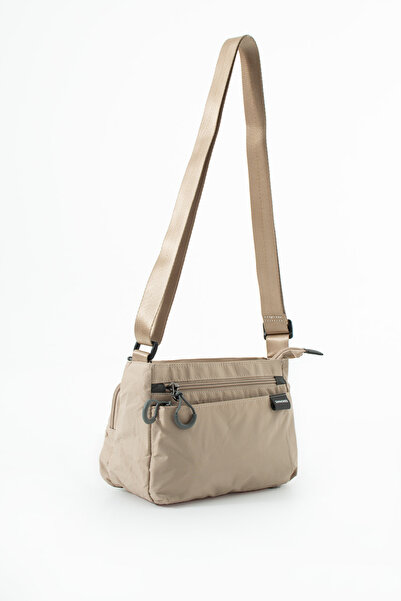 Sanmorris Women's 4-Compartment Waterproof Parachute Fabric Adjustable Crossbody Bag