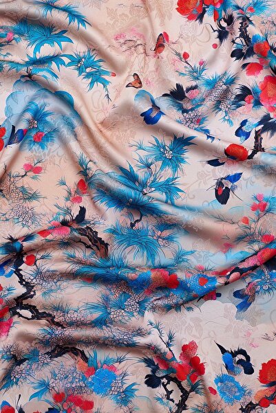 Rumon Double-Sided Natural Motif Scarf