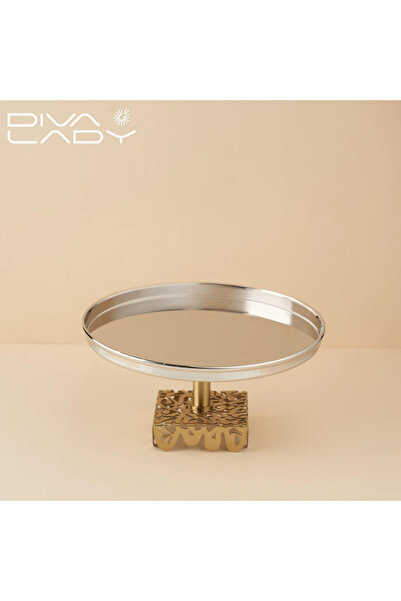 DIVA LADY Royal serving stand with decorative base – luxurious size 26 x 13 x 10 cm