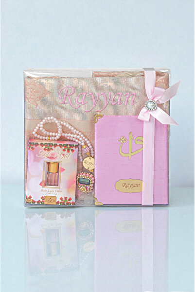 ihvan online Hediyelik Kişiye Özel İsimli Seccade Seti - Yasin Kitabı, Tesbih...