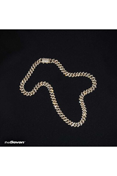 The Seven Jewellery Iced Out 50cm Prong Chain Kolye