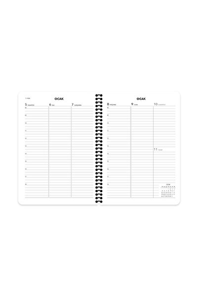 KESKİN COLOR Keskin 2026-20*28 Spiral Weekly Agenda-Red