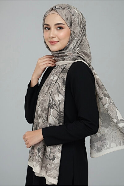 TOFİSA Σειρά Elegance Flora Σάλι Bamboo Crash Μπεζ - 28003-BEJ