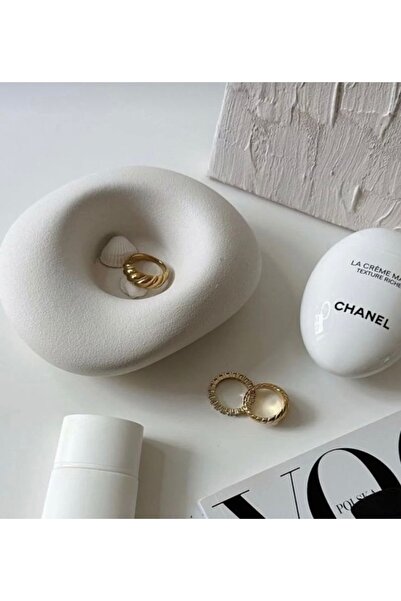 By Şirin Candle وعاء/طبق/حامل شموع ذو ملمس مميز