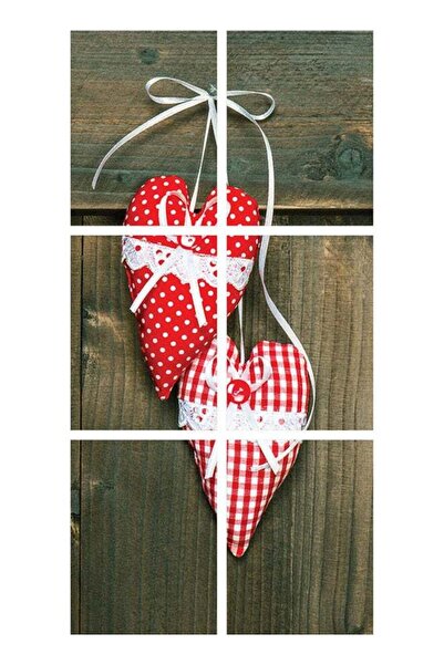 Sasb لوحة فنية جدارية بدون إطار متعددة الألوان، مكونة من 6 قطع