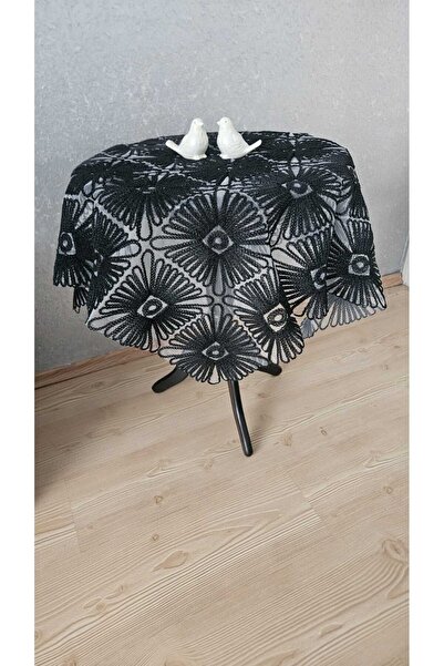 BRL ÇEYİZ HOME Fiskos Tulle Guipure Tablecloth Dowry Cover
