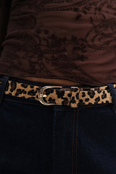 Addax Ζώνη Nubuck με μεταλλική πόρπη K2003-1