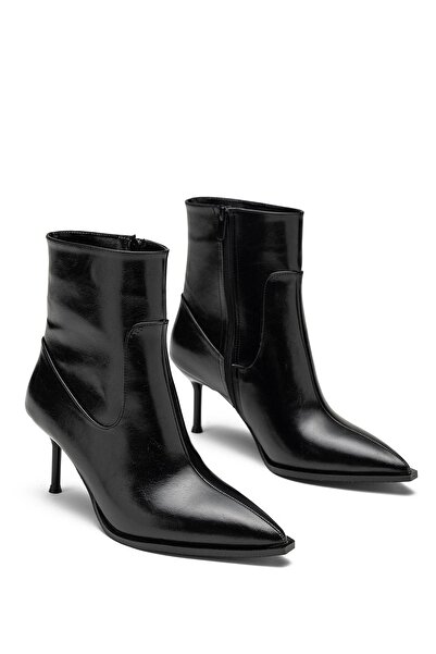 Dedos Γυναικείες μπότες βραδινού φορέματος με ψηλό τακούνι με φερμουάρ, καθημερινές μπότες με μυτερή μύτη 1425