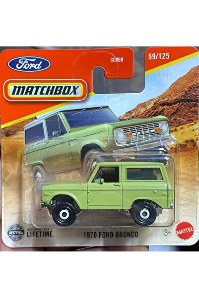 HOT WHEELS Matchbox 1970 Ford Bronco – 1:64 Metal Diecast Koleksiyon Araba (C...