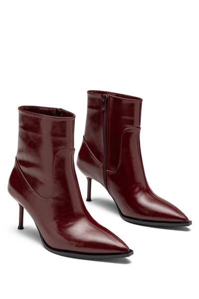 Dedos Women's Special Design Zippered High Heeled Daily Pointed Toe Evening D...