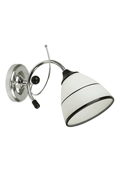 Bibilel Dorya Wall Light White and Black 1 x E27 60 W