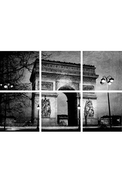 Drub Alabdaa لوحة حائط متعددة الألوان بدون إطار من SASB، مكونة من 6 قطع