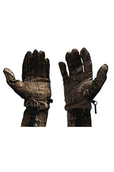 FishEdge Manusi camuflaj Realtre, pescuit si vanatoare, palma siliconata antialunecare, XL