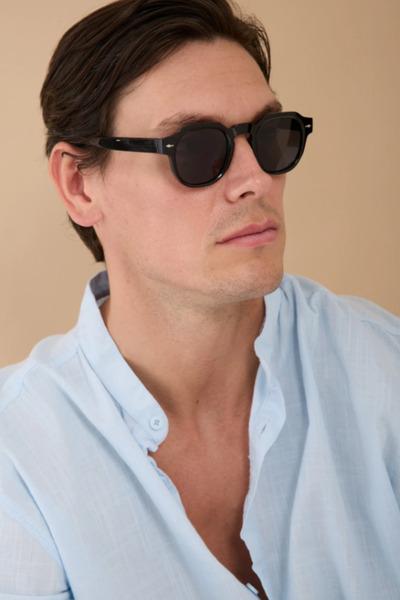 Saltos Unisex Black Sunglasses Men Women Glasses Classic Uv400 Eye Protective