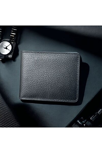 ÖzkanAccessory ليراكس – محفظة رجالية من الجلد الطبيعي للهدايا والترويج (أسود)