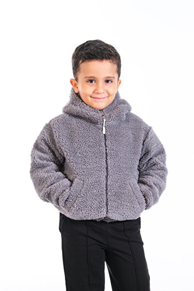 Classio Kids Boy's Plush Zippered Lined Coat