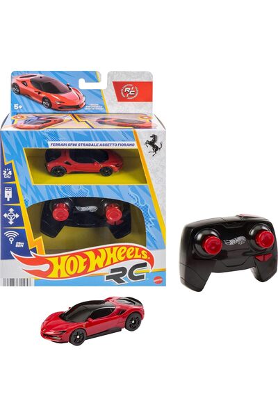 HOT WHEELS RC 1:64 Ferrari SF90 Stradale Assetto Fiorano Remote-Control Car