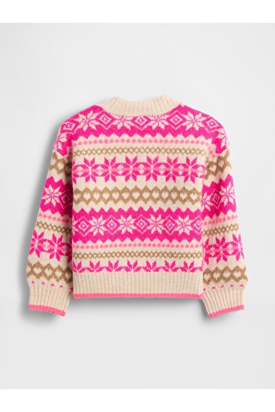 GAP Kız Bebek Çok Renkli Baby & Toddler Fair Isle Kazak