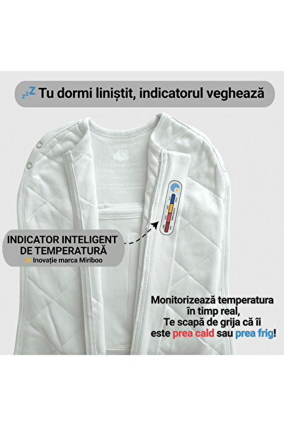 Miriboo Baby Changing System, Convertible, 0-6 Months, 1 TOG, PREMIUM Bamboo, Temperature Indicator