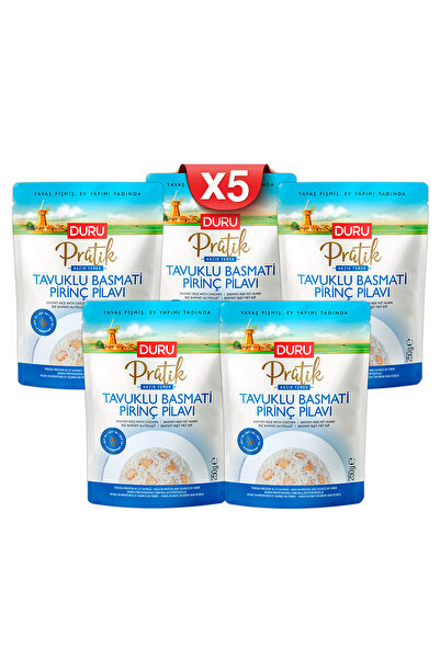 Duru Bulgur Duru Pratik Tavuklu Basmati Pirinç Pilavı (5 x 250g)