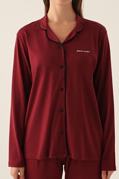 Pierre Cardin Boxed Women's Pajama Set Suitable for Dowry, 50% Modal 50% Cotton, Uzunkol Transitional Women P