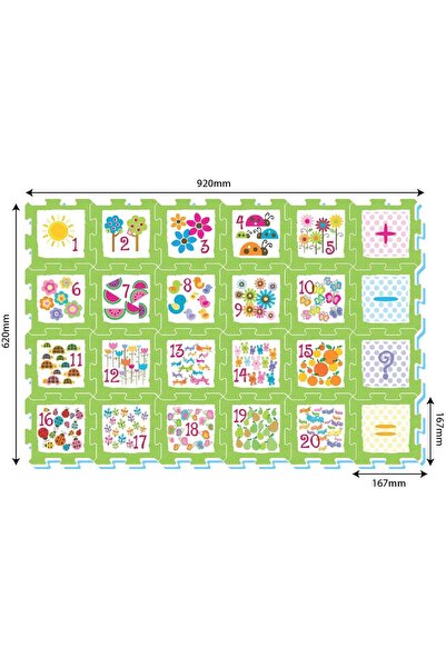 Generic Sunta - Numbers & Objects Puzzle Mat 24pcs