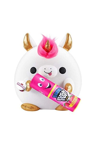 Generic ZURU Snackles Unicorn Holding Jumbo Push Pop Candy Plush Toy (35 cm)