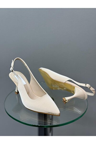 DİVA Ten Μετάξι Γυναικεία Παπούτσια με Τακούνι