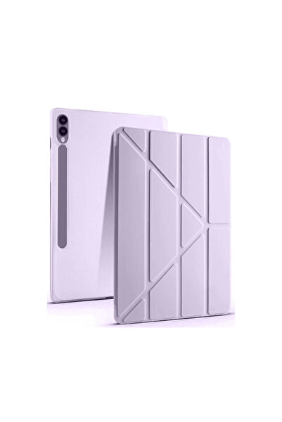 Twin Store حافظة جهاز الكمبيوتر اللوحي Galaxy X610 Tab S9 Fe 12.4 مع حامل القلم من مارس - اللون الأرجواني