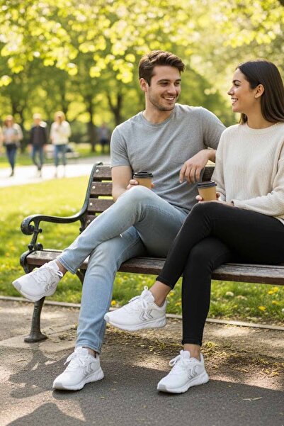 hummel Unisex Beyaz Günlük Spor Ayakkabı Flex V-1