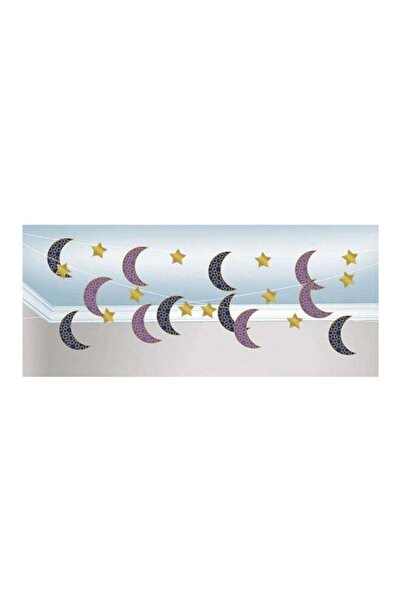 Generic Amscan 6-Piece Moon And Stars String Party Decoration Set 2.13meter Party Supplies 2.13meter
