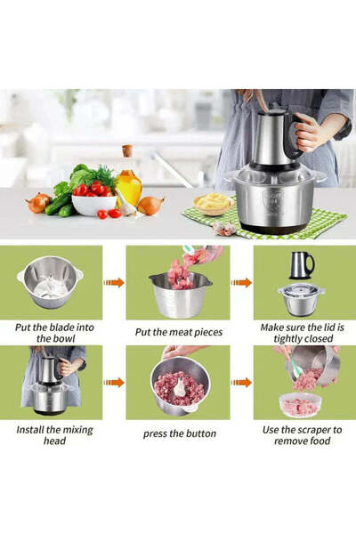 OEM STAINLESS STEEL CHOPPER 3 LITERS 1000W