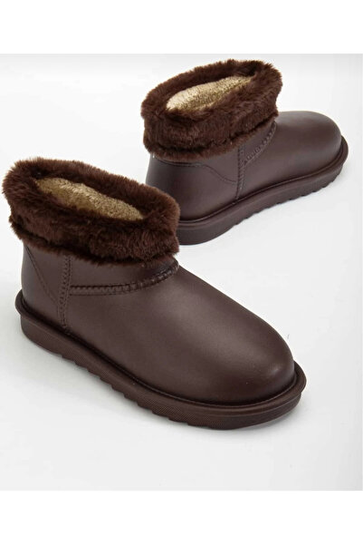 maxxi KAHVERENGİ SU GEÇİRMEZ HAFİF TAM KALIP İÇİ KÜRKLÜ BOT