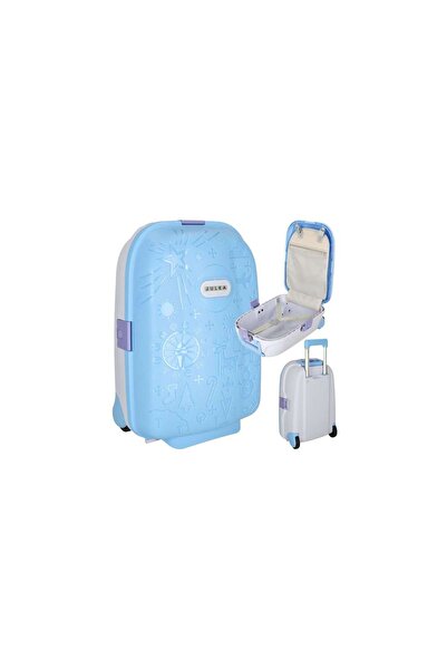 Three top online Children's blue suitcase with name stickers