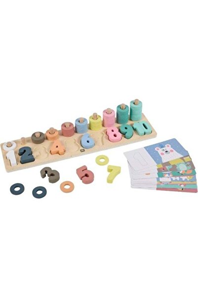 Generic EUREKA KIDS Wooden Numbers Puzzle With Activity Cards| Educational Montessori Toy For Toddler And |