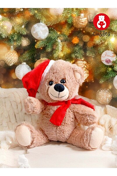 Generic Cuddles Collectible Beige Bear with Red Scarf, 37cm (Gift plush toys ...