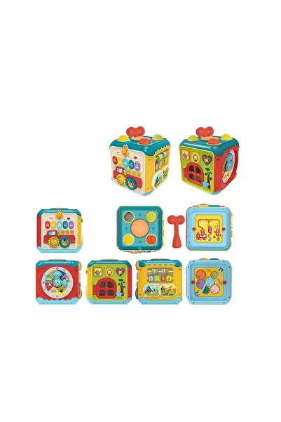 Generic Baby Activity Cube – 6-in-1 Educational Learning Toy with Music & Lights