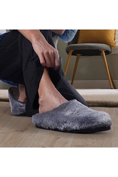 Genuins Molly Fur Gray Slip On