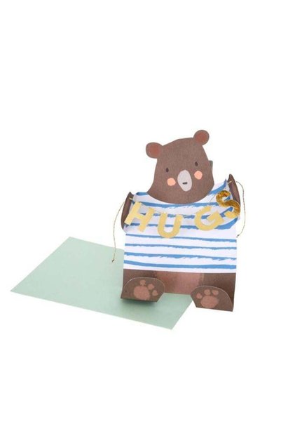 Generic Bear Hug Get Well Soon Card