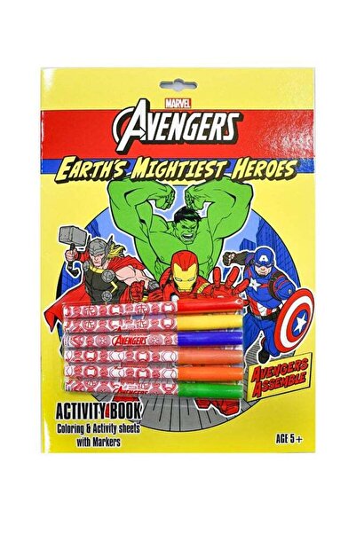 Generic Avengers Earth's Mightiest Heroes Coloring And Activity Sheets Book W...