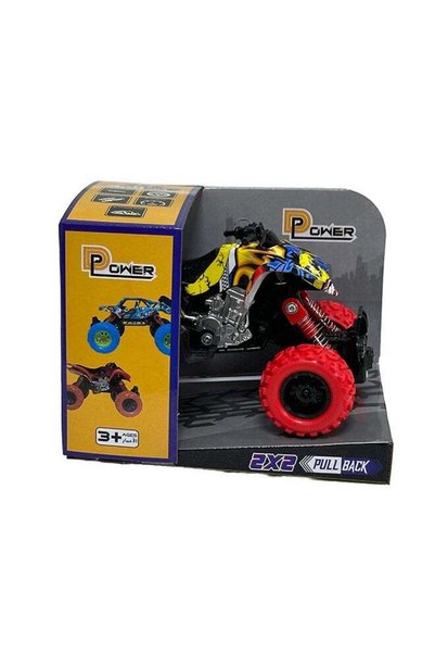 Generic D-Power - Pullback Stunt Doodle Motorcycle, Red | No Batteries Needed...
