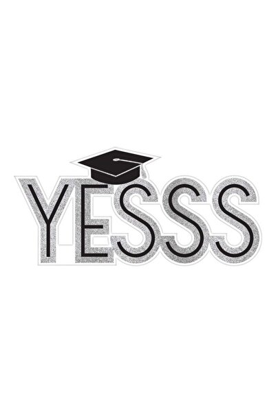 Generic Yes Glitter Photo Prop