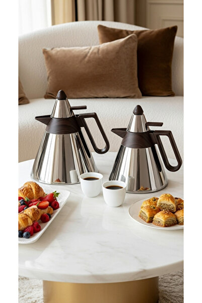 Generic 1 liter/700 ml tea and coffee thermos set with an elegant design