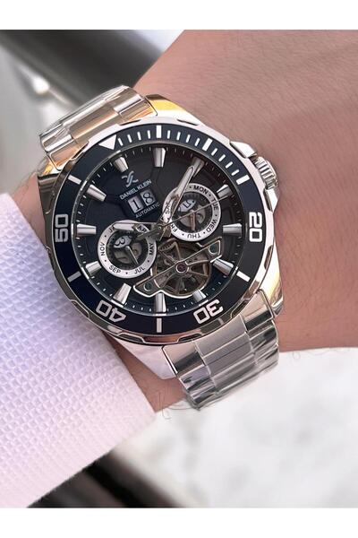 Daniel Klein Automatic Men's Wristwatch 30 Meters Water Resistant Steel Band + Bracelet Gift Vs.B