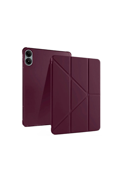 CT STONES حافظة تابلت ريدمي باد برو 12.1 مارس مع حامل قلم - لون أرجواني