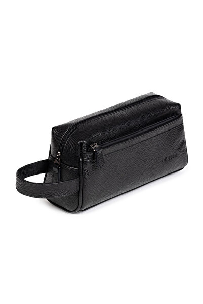 mussen Men's Genuine Leather Portfolio Handbag – Zippered, Multi-Compartment,...